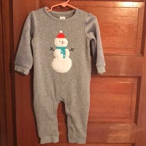 Baby gap boys snowman outfit